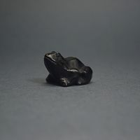Фигурка Лягушка 30 мм из обсидиана