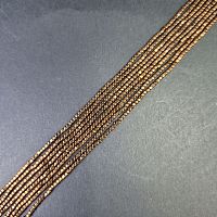 Нить гематит кубик 1,5мм медный, 40 ±1 см