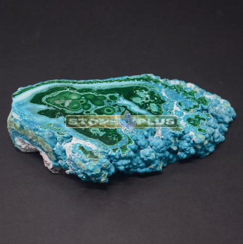 Срез Малахит с хризоколлой №3  654 гр
