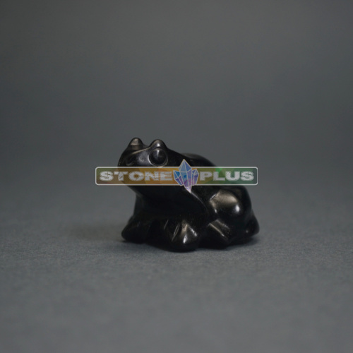 Фигурка Лягушка 35 мм из обсидиана