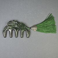 Гребень массажный из змеевика