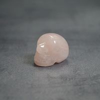 Череп мини из розового кварца
