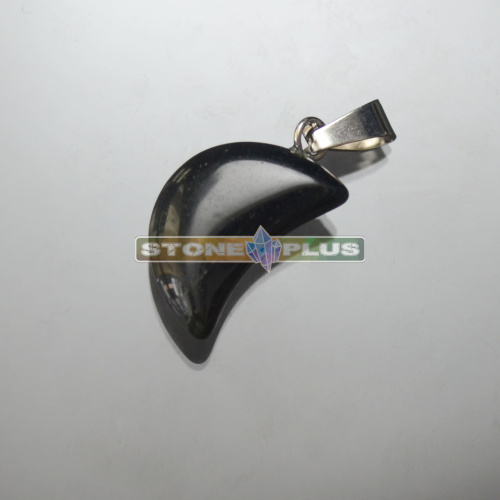 Подвеска "Полумесяц" - обсидиан