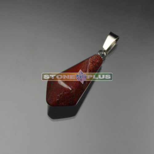 Подвеска граненая Маятник - яшма