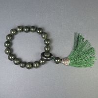 Четки из змеевика бусина 16 мм