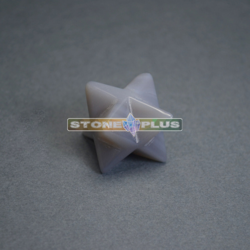 Меркаба 20х20 мм из агата серого