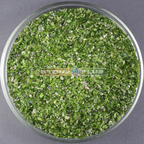 Диопсид зеленый галтовка 3-5 мм / 1 упаковка - 100 гр
