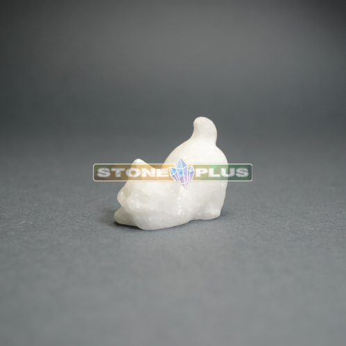 Фигурка Кошка играет 30 мм из сахарного кварца