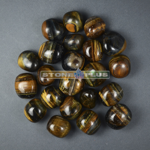 Тигрово-соколиный глаз галтовка / 1 упаковка - 100 гр