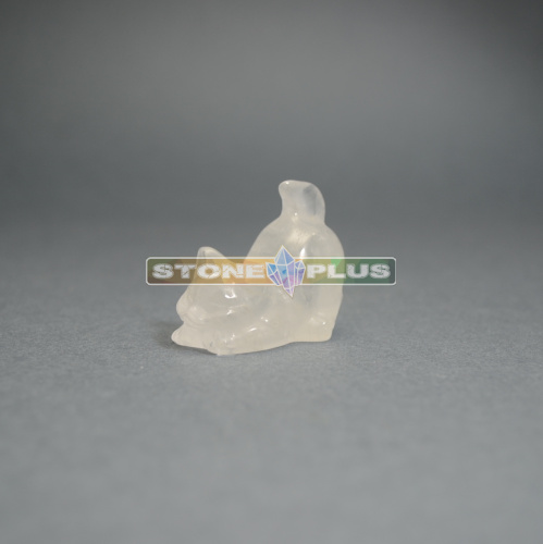 Фигурка Кошка играет 30 мм из горного хрусталя