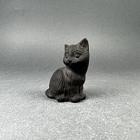 Фигурка Кот сидит Обсидиан