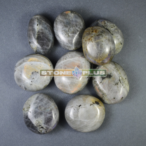 Лабрадор огненный крупная галтовка / 1 упаковка - 100 гр