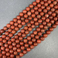 Нить яшма красная шар 12 мм ,40 ±1 см