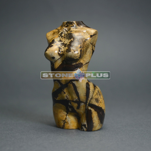 Сувенир бюст "Женское тело" из яшмы пейзажной