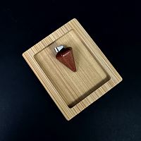 Подвеска "Маятник" малый - авантюрин коричневый(имитация)