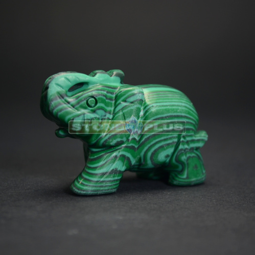 Фигурка Слона 45 мм из малахита(имитация)