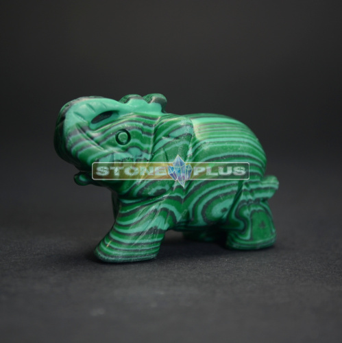 Фигурка Слона 45 мм из малахита(имитация)