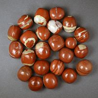 Яшма красная 1с галтовка / 1 упаковка - 100 гр