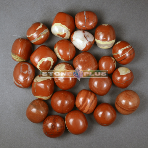 Яшма красная 1с галтовка / 1 упаковка - 100 гр