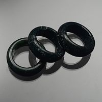 Кольцо из агата черного 8*18 мм