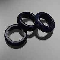 Кольцо из авантюрина синего(имитация) 8*18 мм
