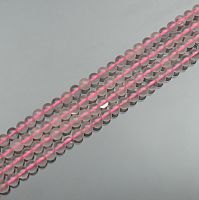 Нить розовый кварц шар 4 мм 40 ±1 см