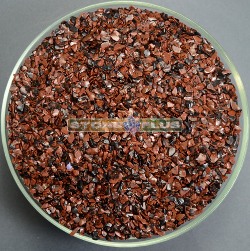 Обсидиан коричневый галтовка 3-5 мм / 1 упаковка - 100 гр
