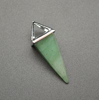 Подвеска "Пирамида" - авантюрин зеленый
