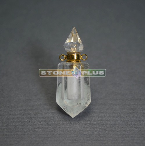 Флакон гранёный кристалл из горного хрусталя