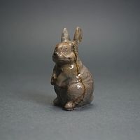 Сувенир "Кролик малый" из яшмы пейзажной