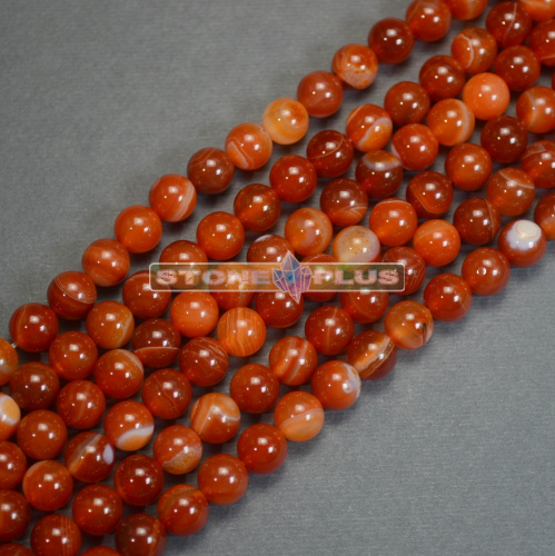 Нить сердолик шар 8 мм 40 ±1 см