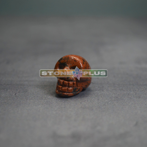 Череп 20*25мм из обсидиана коричневого