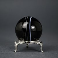 Шар агат черный 34-36 мм