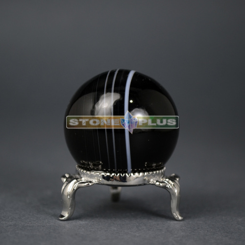 Шар агат черный 34-36 мм