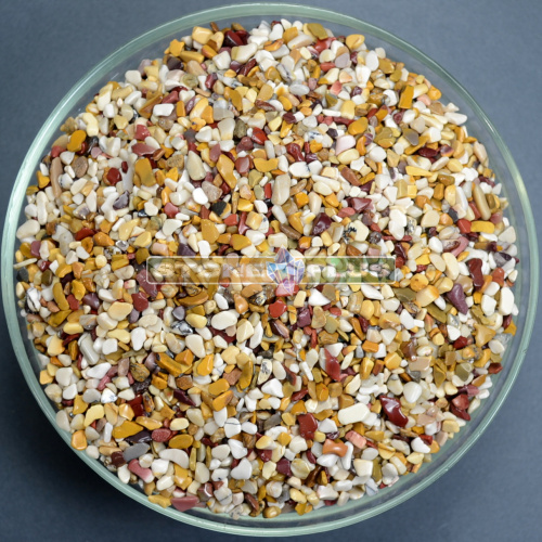 Яшма мукаит галтовка 3-5 мм / 1 упаковка - 100 гр