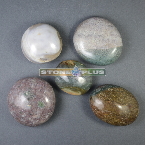 Галтовка крупная Агат моховой / 1 упаковка - 100 гр