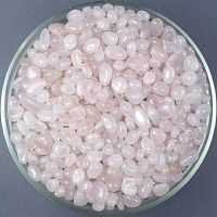 Розовый кварц округлый галтовка 5-10 мм / 1 упаковка - 100 гр