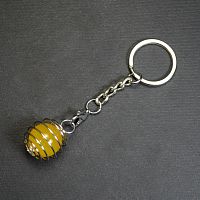 Брелок "Ловушка" с шариком из агата желтого