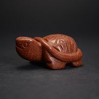 Фигурка Черепахи 45 мм из авантюрина коричневого(имитация)