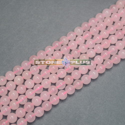 Нить розовый кварц шар 6 мм 40 ±1 см