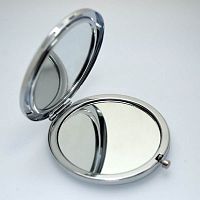 Зеркало круглое с белой вставкой