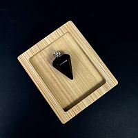 Подвеска "Маятник" малый - обсидиан