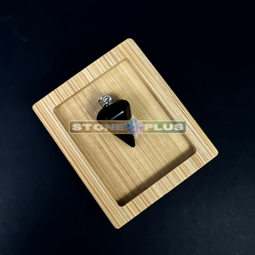 Подвеска "Маятник" малый - обсидиан