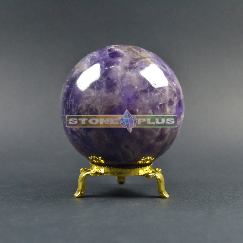 Шар аметист (шевронный) 80-82 мм