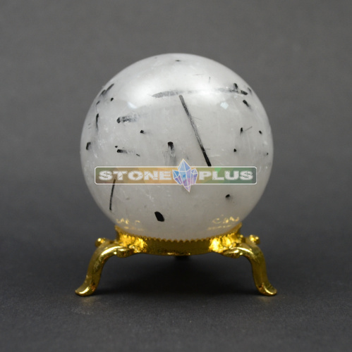 Шар кварц с турмалином 62-64 мм