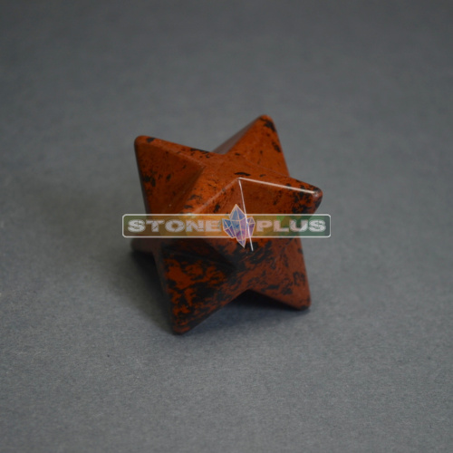 Меркаба 27х27 мм из обсидиана коричневого