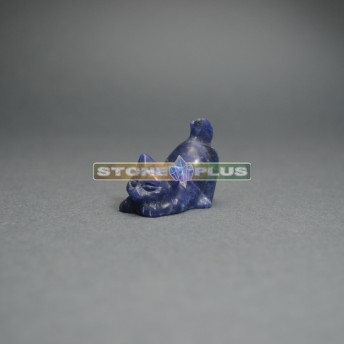 Фигурка Кошка играет 30 мм из содалита
