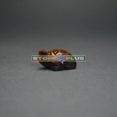 Фигурка Черепаха 25 мм из тигрового глаза