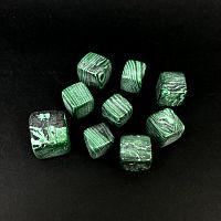 Галтовка "Малахит" (кубы) (имитация) / 1 упаковка - 100 гр