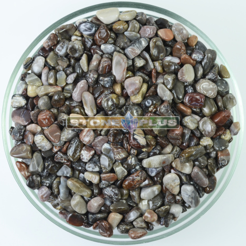 Окаменелое дерево галтовка 5-10 мм / 1 упаковка - 100 гр